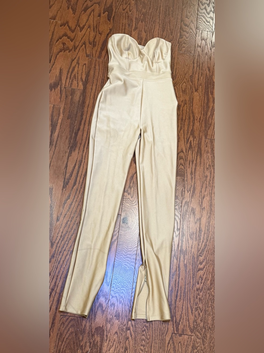 Sculpt Strapless tan Jumpsuit
